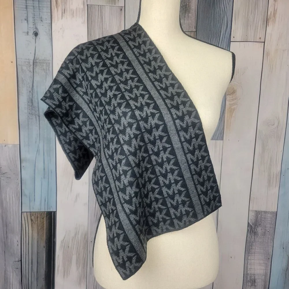 Michael Kors Black Gray Scarf